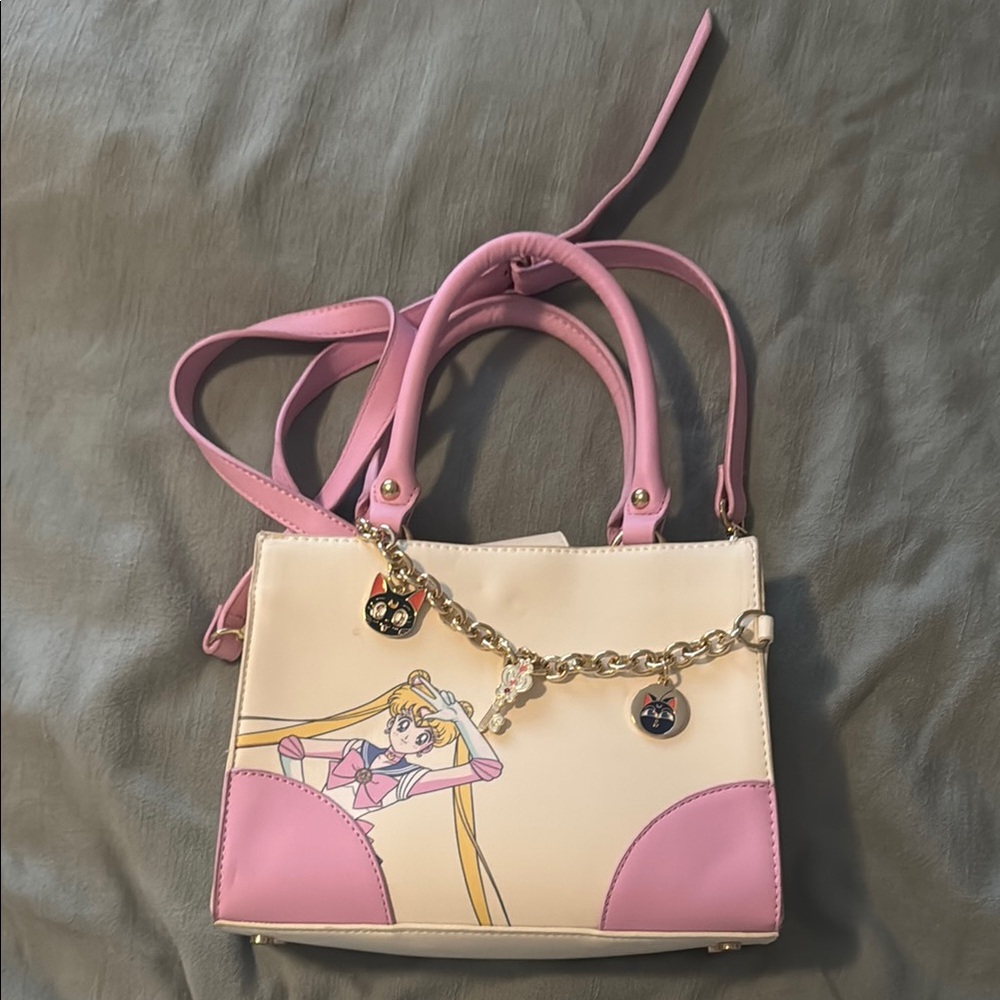 Sailor Moon Pink and Cream Mini Bag